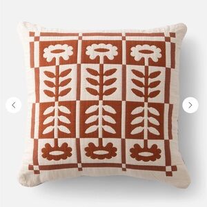 Schoolhouse Stillwater Floral Pillow Sham Euro in Auburn